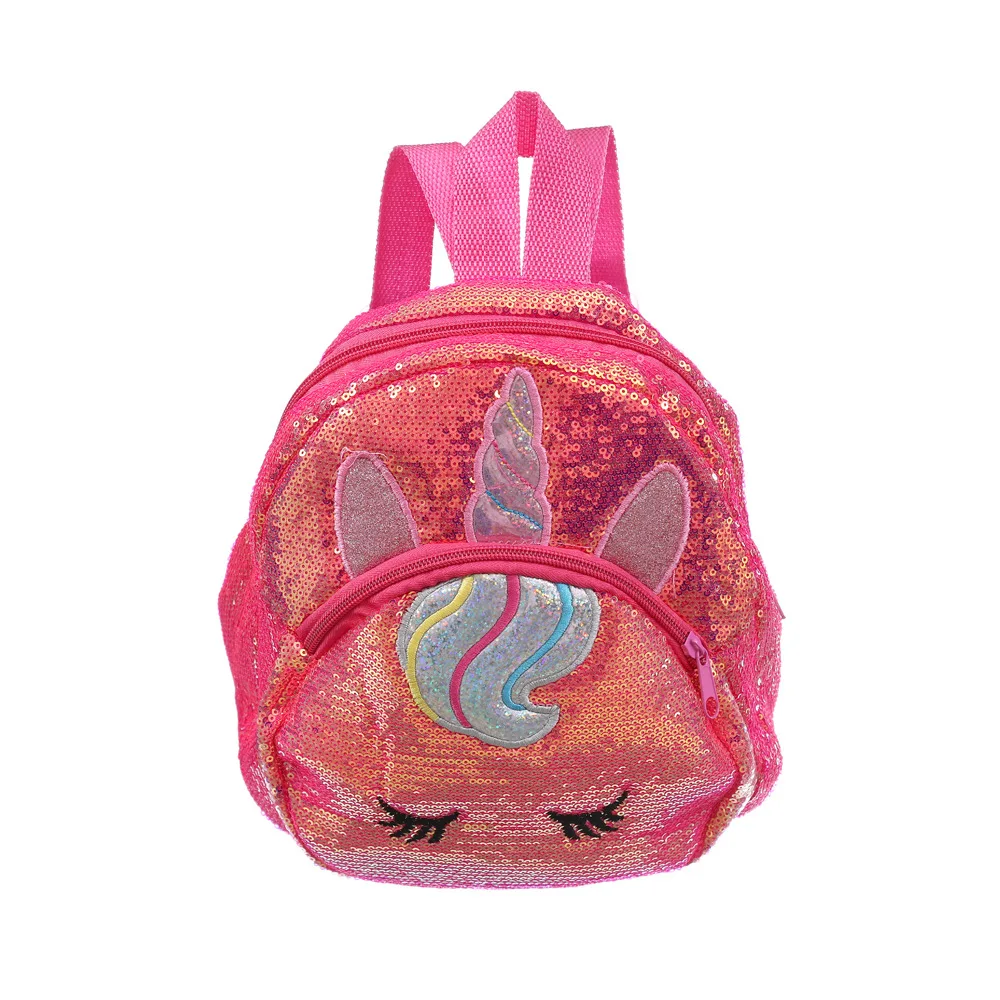 New Unicorn Sequins Kids Bag Laser Cartoon Children's Girl School Bags Sequin Toy Backpack Mochila Infantil School Backpack