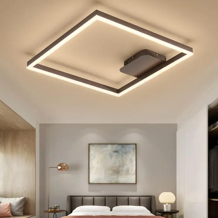 Postmodern living room lighting simple modern creative atmosphere personality home new led rectangular ceiling lamp | Лампы и