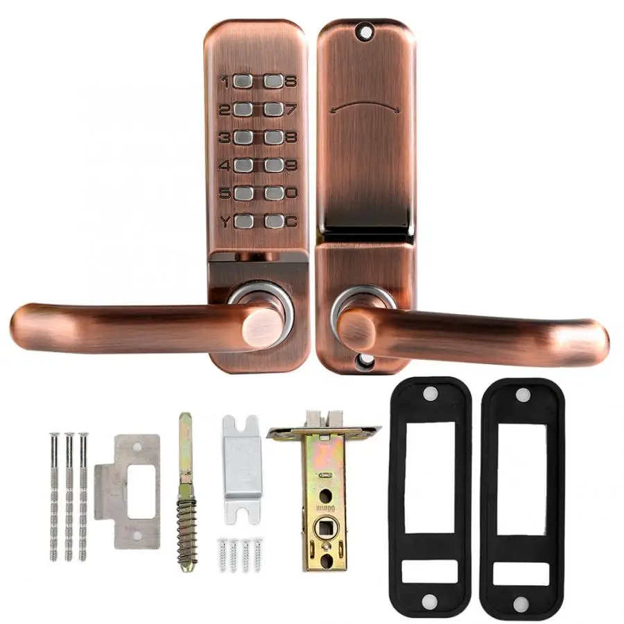 Механический Умный Цифровой Дверной замок с кнопкой домашняя клавиатура кодовый