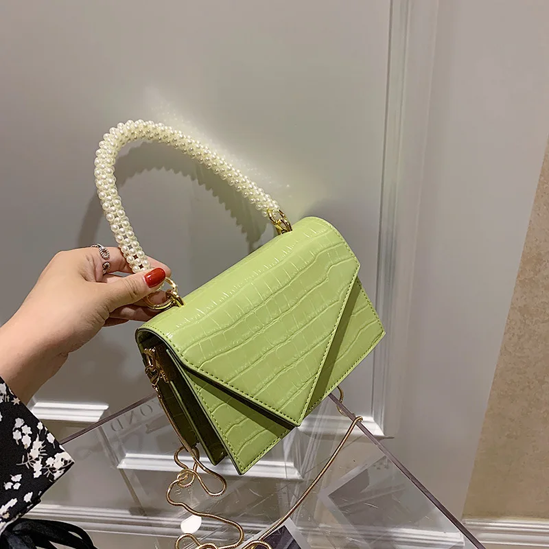 

Женская сумка через плечо, кожаная простая сумочка на цепочке, в Корейском стиле, вечерняя сумочка, 2021