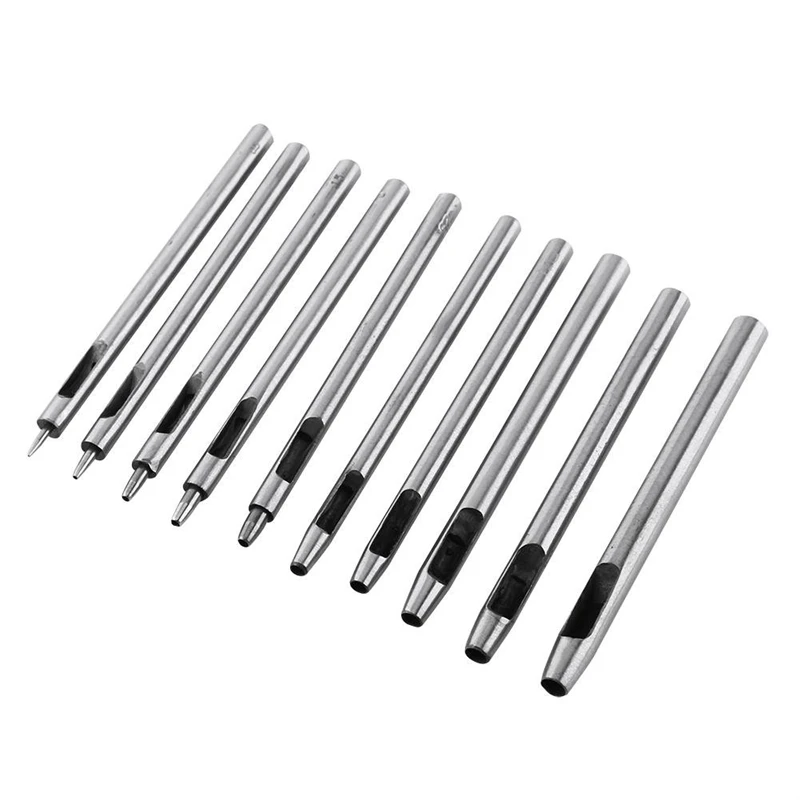 Набор отверстий для кожи круглых дыроколов кожевенного ремесла инструменты