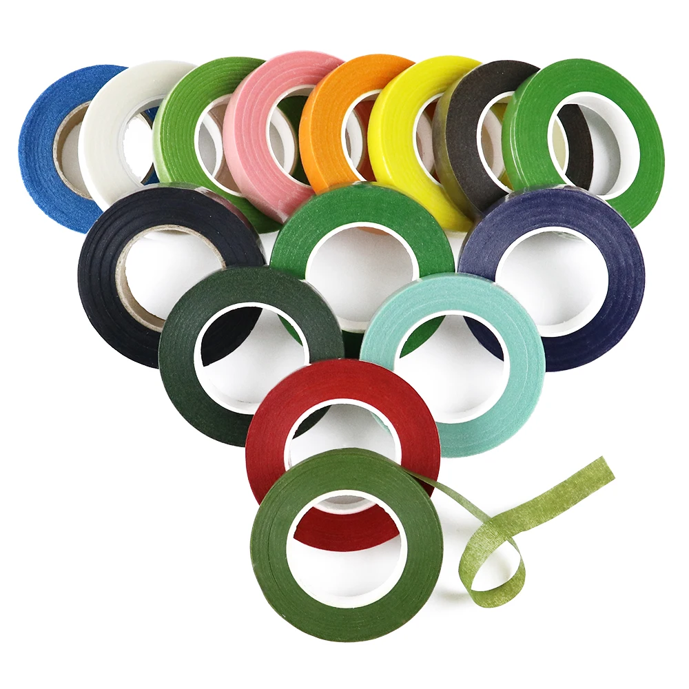 30 ярдов/рулон 11 мм Ширина цветочный Цветочная лента для ствола корсажи