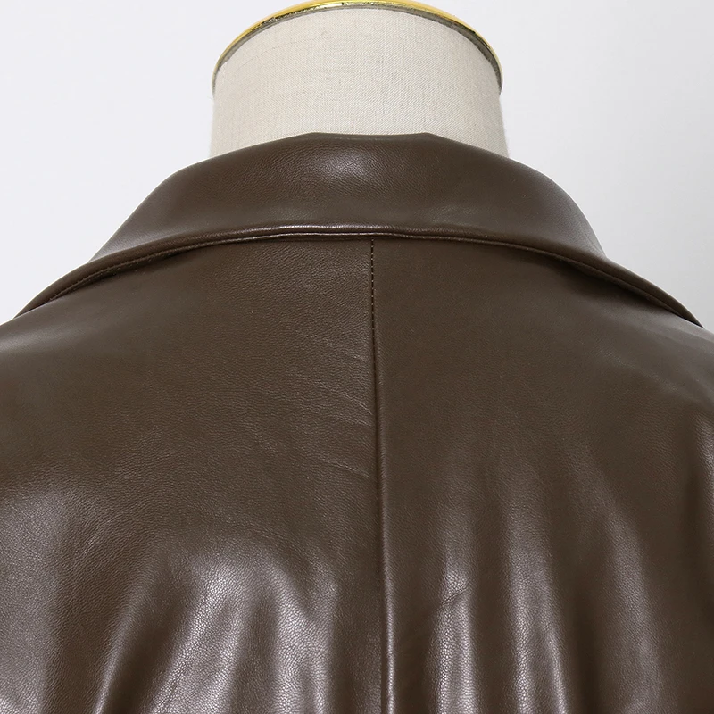 

SONDR Vintage Minimalist Blazer For Women Notched Long Sleeve Tunic Patchwork Pocket Casual Blazers Female Spring Fashion 2021