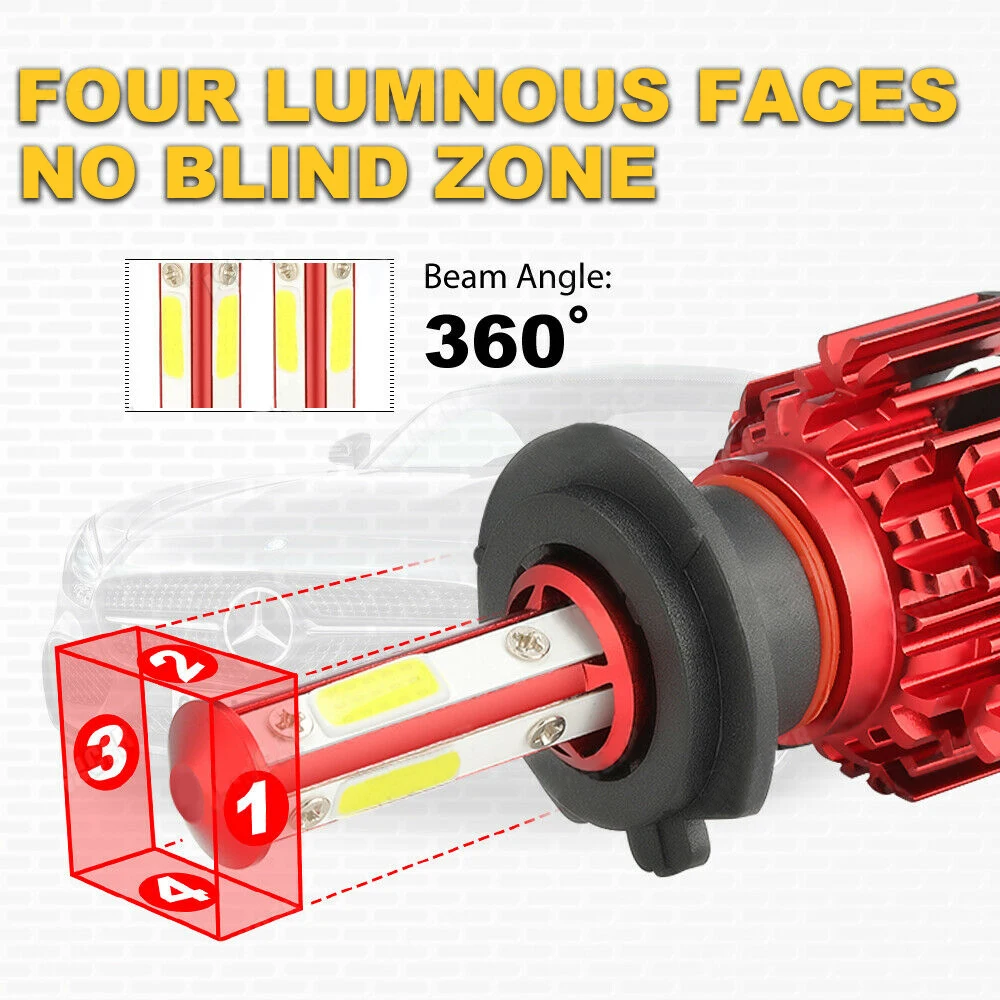 Светодиодсветодиодный лампа H7 светодиодный Светодиодная H11 H8 H9 для фар головного