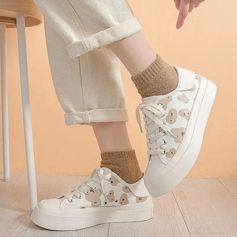

2021 Women's Sneakers Sports Spring Summer Running Kawaii Fashion Platform Espadrilles Anime Casual Tennis Dropshipping AB-56