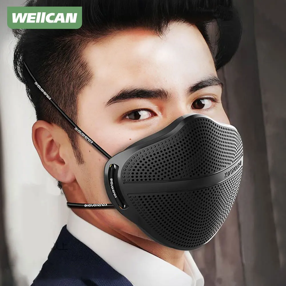 Респиратор для лица модная сменная Силиконовая маска защиты от пыли и углерода