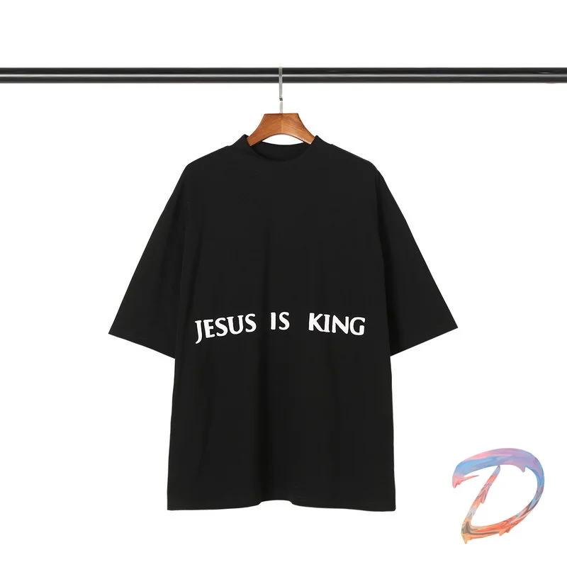 

Футболка Kanye большого размера, с коротким рукавом, с коротким воротником, в стиле хип-хоп