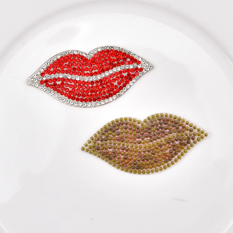 20 шт. аппликация для сексуальных губ кристалл горячий бриллиант узор Стразы