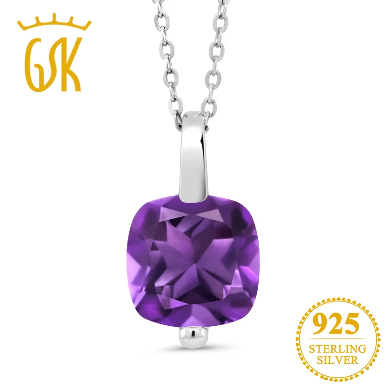 Женский кулон GemStoneKing ожерелье из стерлингового серебра 925 пробы с натуральным