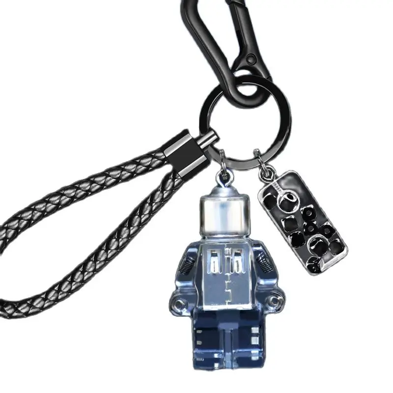 

Robot Punk AMD CPU Key Chain Solid Color Pattern Personalized Creative KeyChains For Men's Women's Backpack Pendants Key Ring