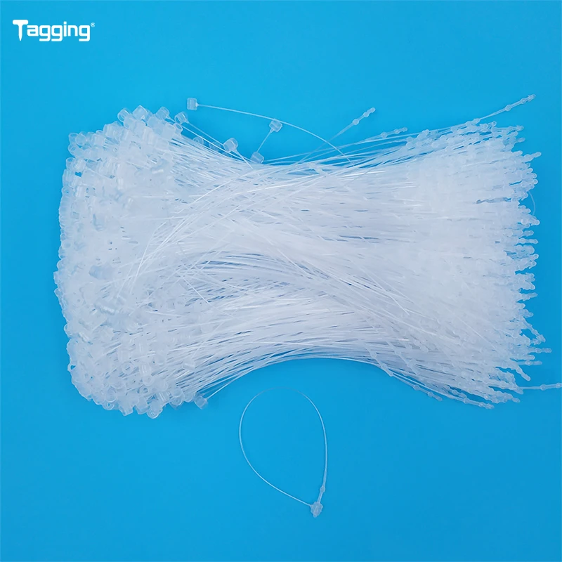 3/5/7/9 дюймов 1000 шт. прозрачный черный замки на петле Пластик защелкой шпильки