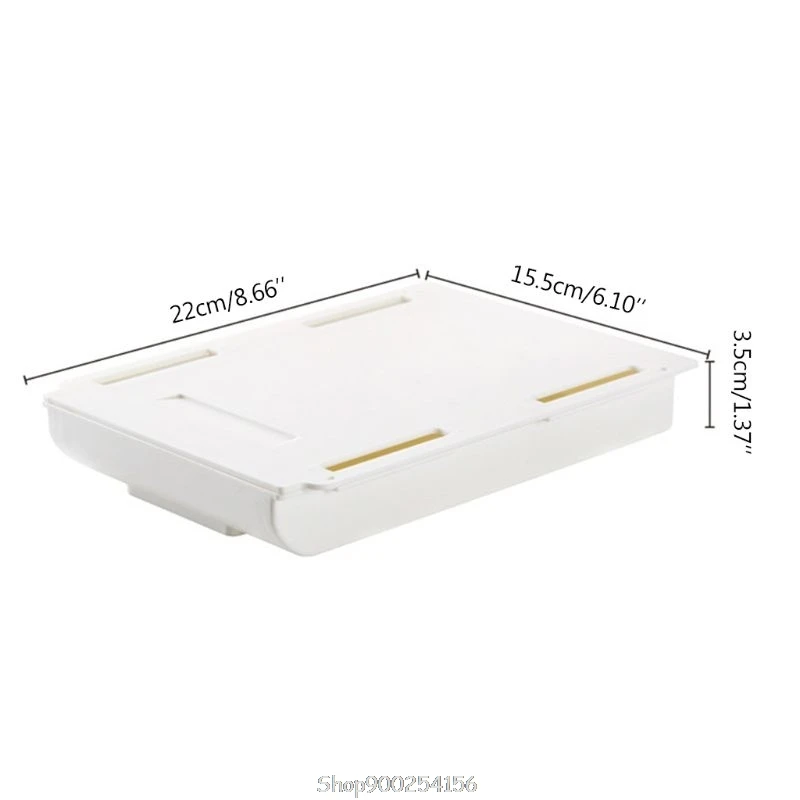 

Self Stick Pencil Tray Desk Table Storage Drawer Type Punch-free Makeup Finishing Box Under Desk Stand Table D07 20 Dropship
