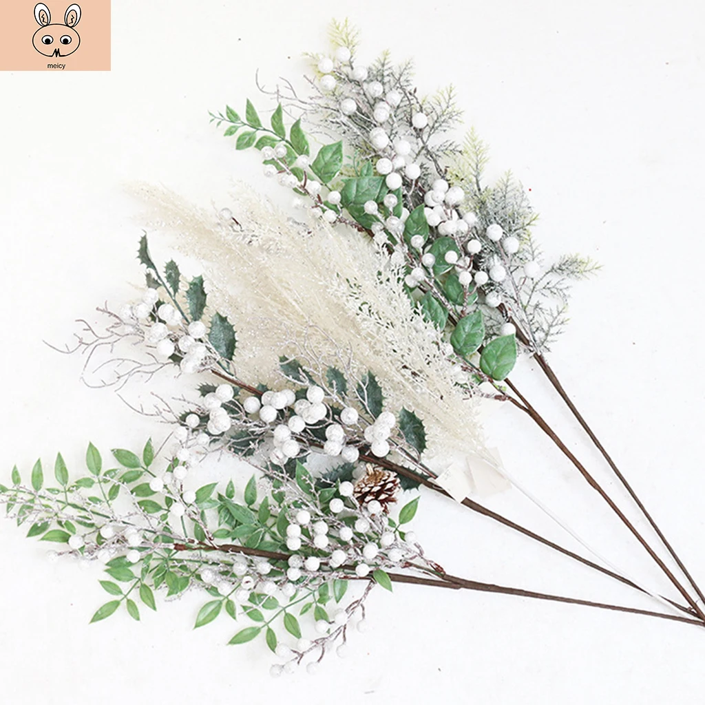 Рождественский ягодный искусственный сосновый конус красные фрукты для