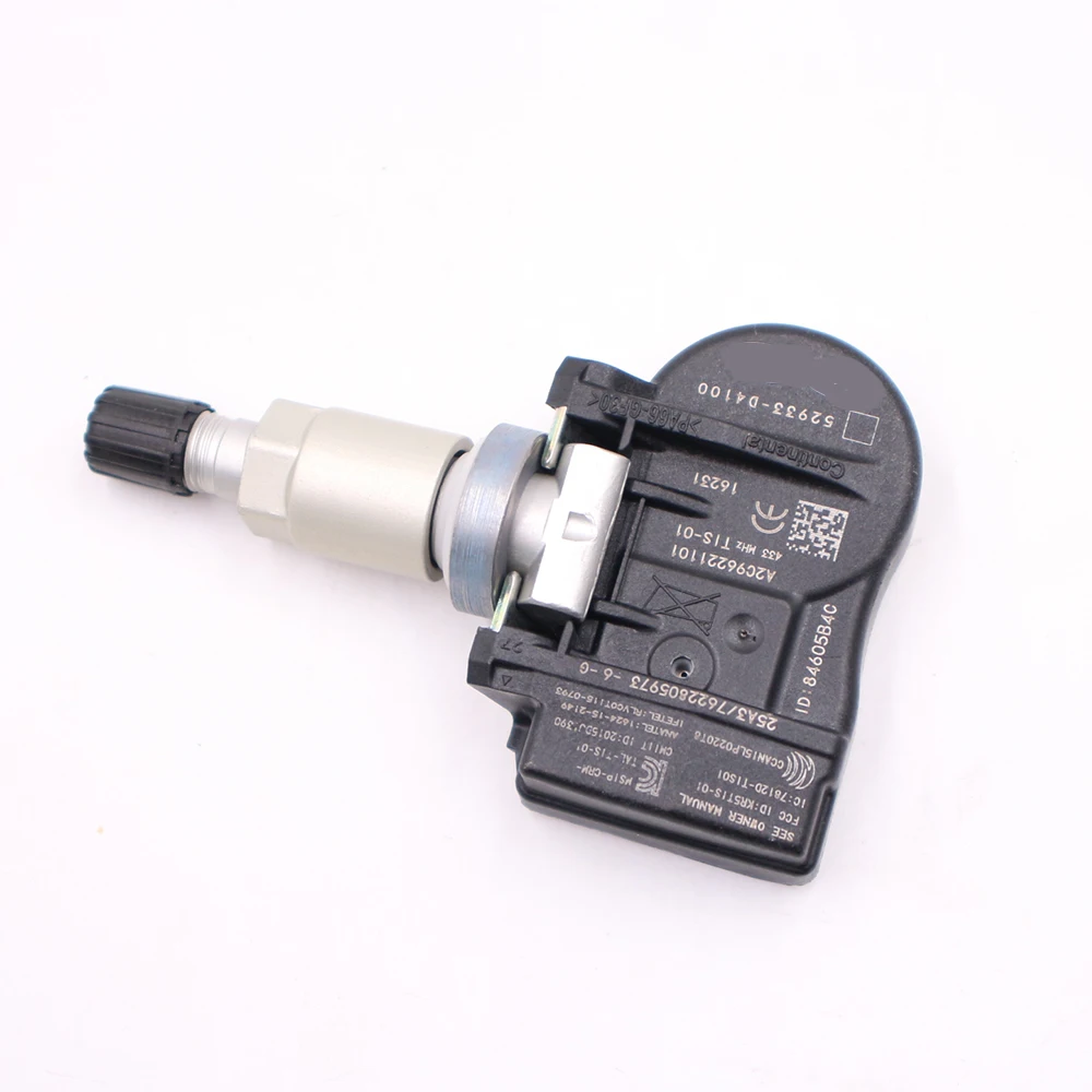Датчик давления в шинах 52933-D4100 TPMS для Optima Sportage Sorento Genesis Ioniq Niro VELOSTER G90 52933D4100 |