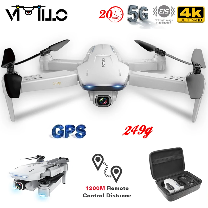 

S162 NEW GPS Drone 4K 1080P HD Camera 5G WIFI FPV Drones One-Key Return RC Distance 500 Meters Foldable Quadcopter Dron