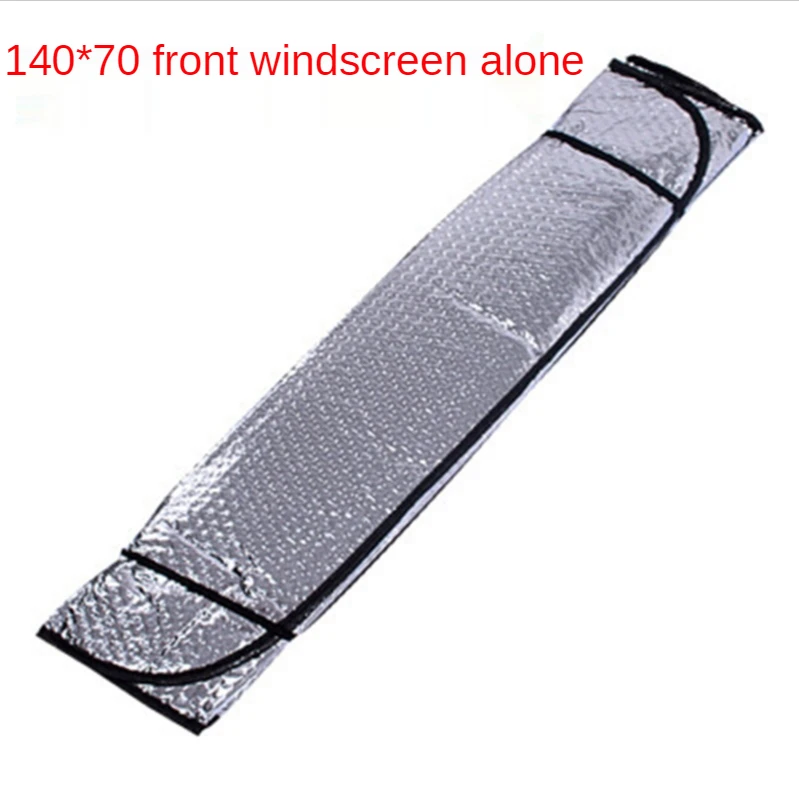 

Automobile Sunshade Thickened Sunscreen and Heat Insulation Car Aluminum Film Sunshade Front Sunshade Windscreen 140 * 70