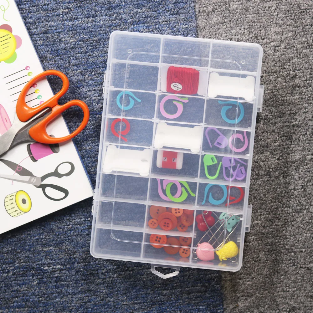 Пластиковый Органайзер с 24 отделениями коробка для хранения флоссов вышивкой