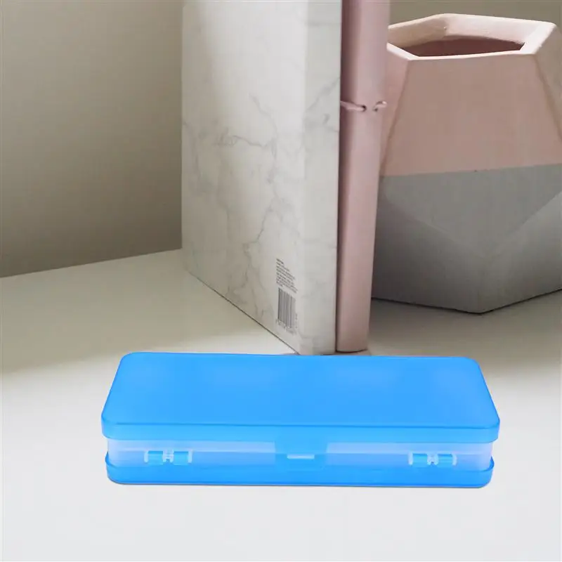 

3pcs Translucent Pencil Cases Two Sides Pencil Boxes Pen Boxes for Students