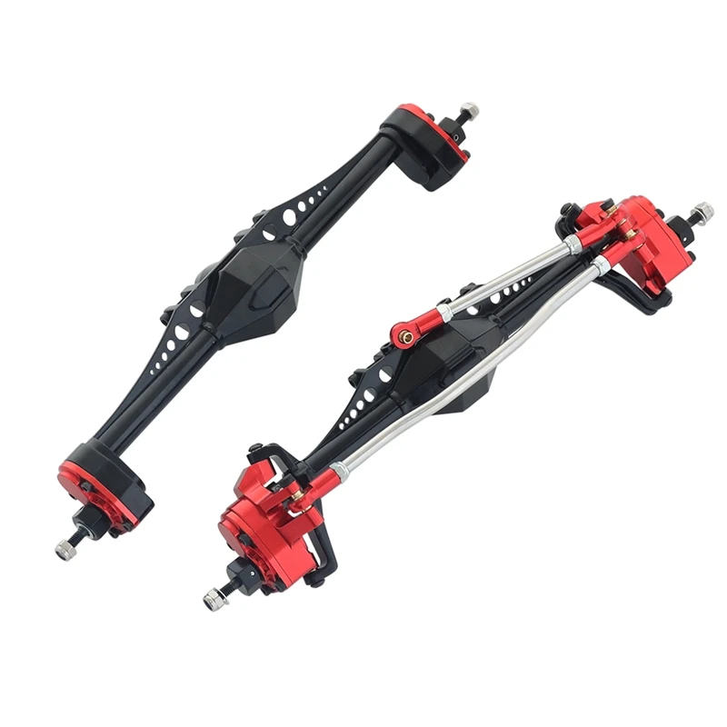 

Aluminum Alloy Portal Axle for 1/10 RC Crawler Car Axial Capra 1.9 UTB AXI03004 Currie F9 Upgrade Parts,Black Rear