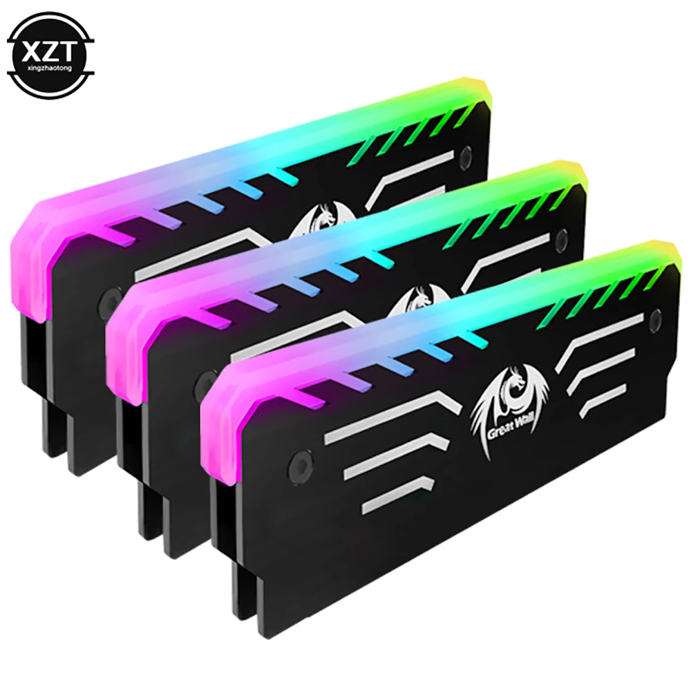 3pin RAM охлаждающий жилет 256 RGB цвет Кулер Радиатор ЦП кулер Алюминиевый радиатор