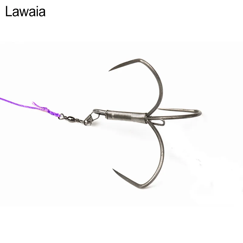 Lawaia крючки рыболовный крючок ручной работы якорь большой бесславный с тремя