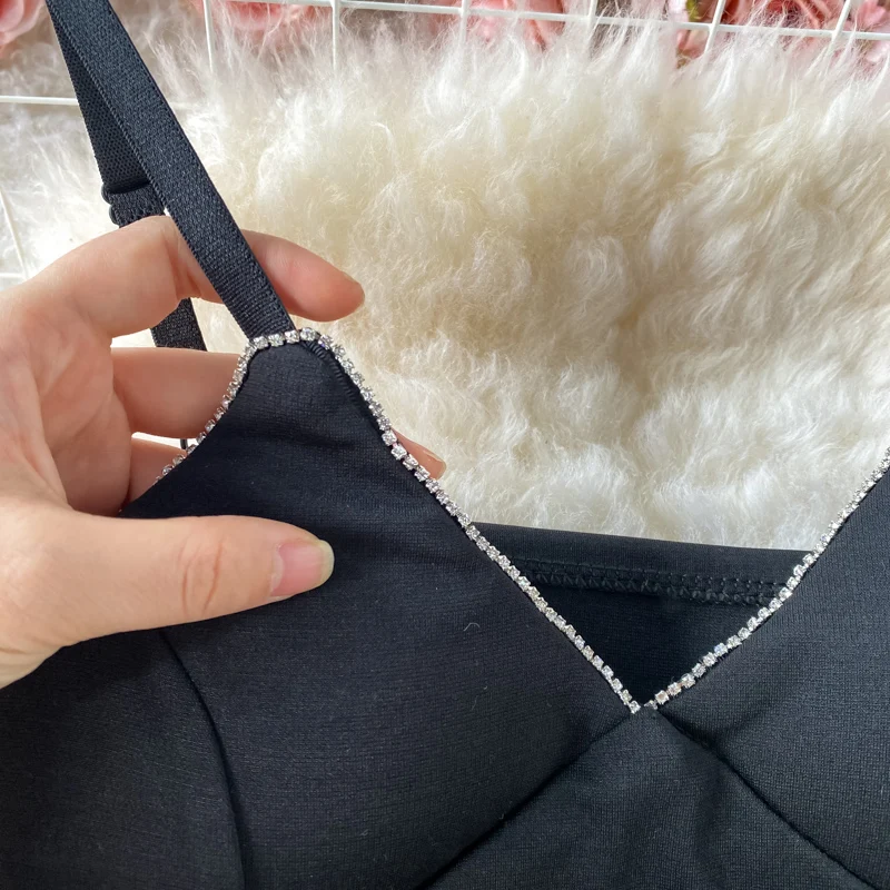 2021 новый летний Для женщин жилет 2 комплекты из двух предметов спагетти топы и