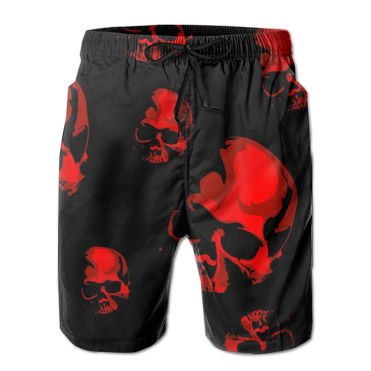 Пляжные шорты с черепом Haloween мужские повседневные пляжные быстросохнущие для