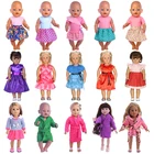 Большая Акция, Одежда для кукол, платье юбка-Пижама для американской куклы 18 дюймов и 43 см, Рождественская игрушка для новорожденных девочек
