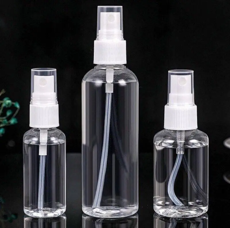 

200pcs 30ml 50ml 100ml sterilizing water bottling cosmetics, perfume bottles, plastic perfume spray empty bottles
