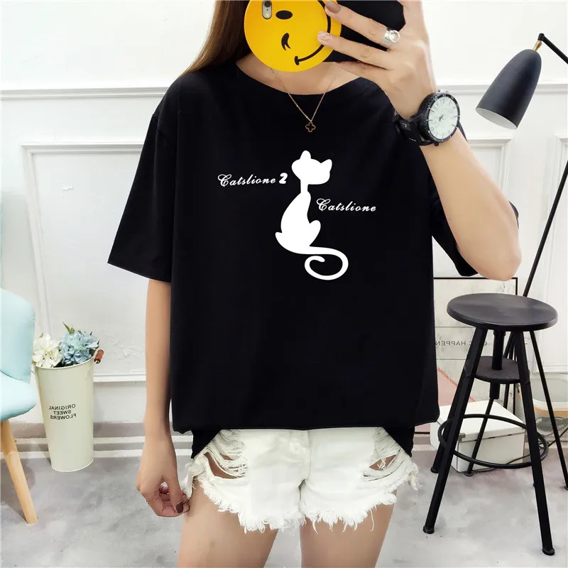 Женская футболка с короткими рукавами большого размера 2020 тонкая рубашка и