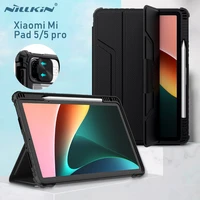 for xiaomi pad 5 magnetic case for mi pad 5 protective cover nillkin pu leather smart case for mi pad 5 pro with pencil holder