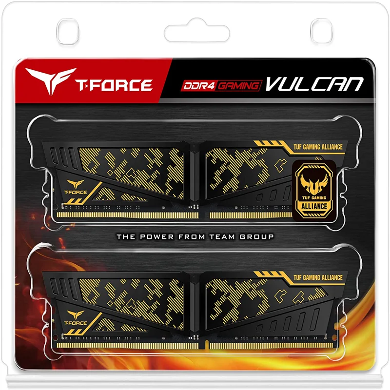 teamgroup t force vulcan tuf gaming alliance 8gb ddr4 dram 3200mhz pc4 25600 cl16 desktop memory module ram free global shipping