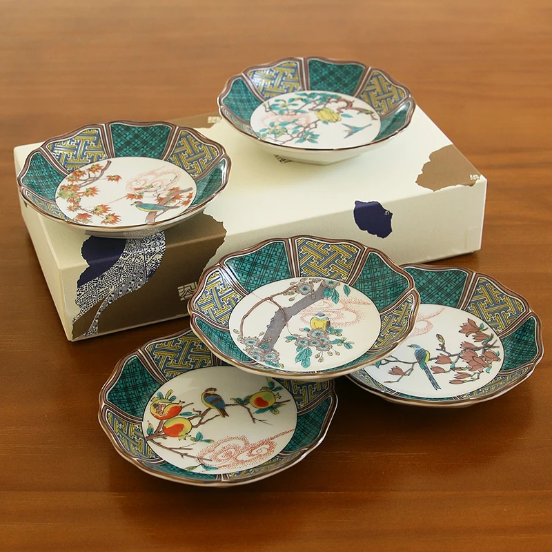 

from Japan to burn painting of flowers and birds dish suits anise dish dish of wedding gift boxes tableware greenhouses