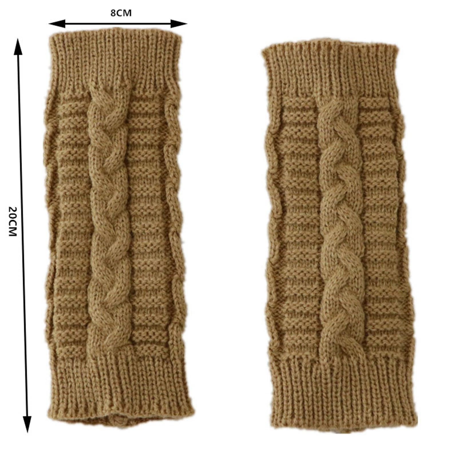 Женские перчатки зимние теплые с отверстием для большого пальца открытыми