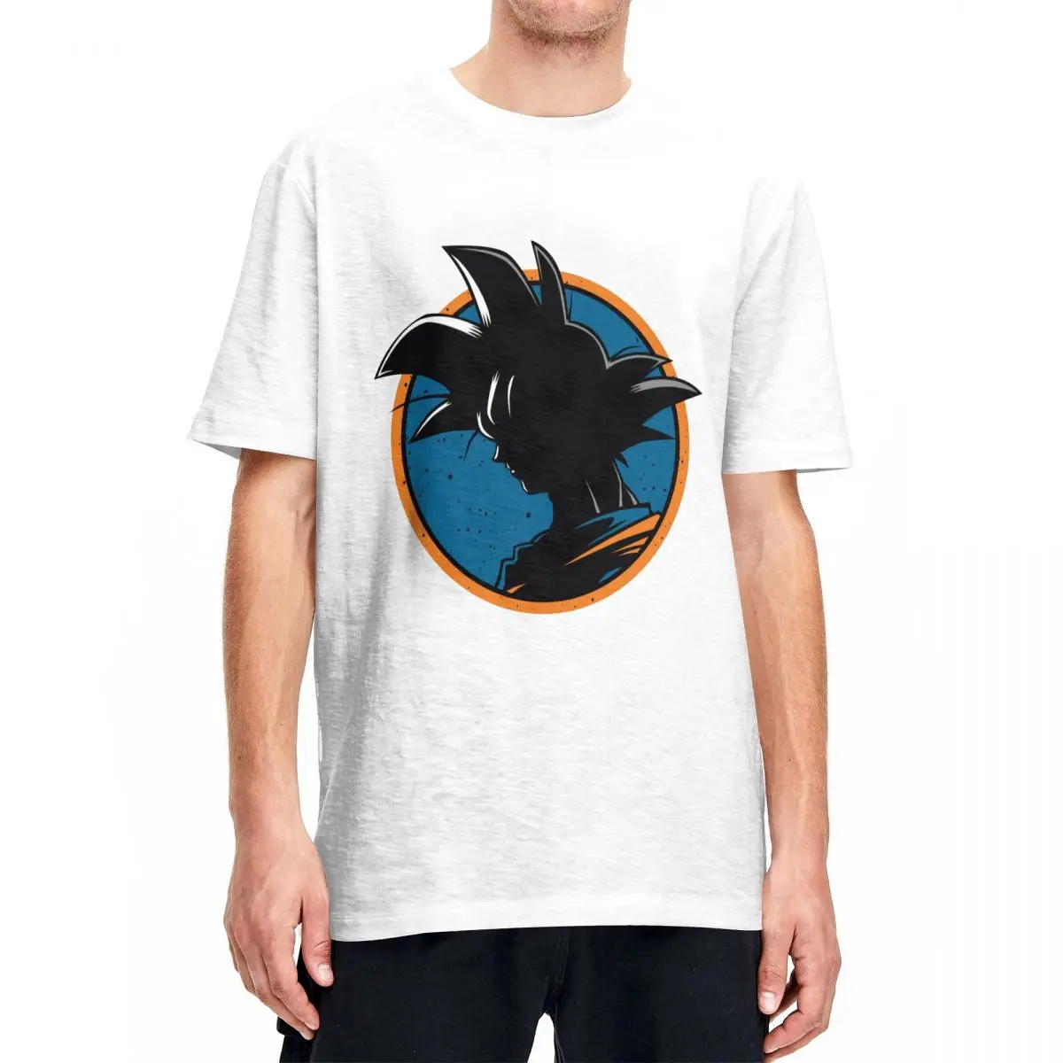 

Goku Bandai Dragon Ball Z Men T Shirts Funny Tees Short Sleeve Round Neck T-Shirt Pure Cotton Original Tops