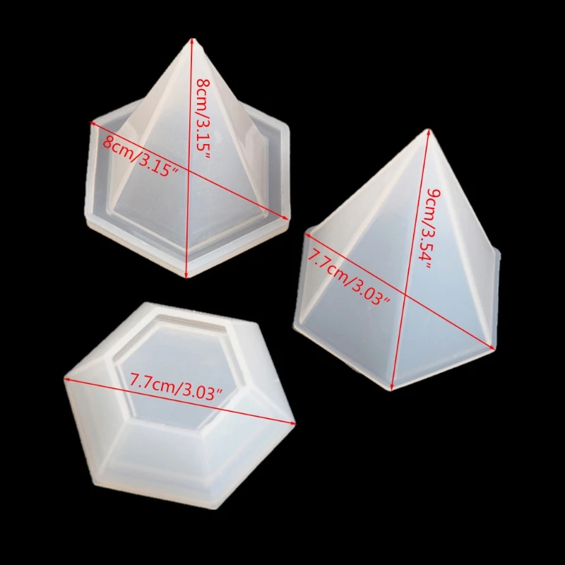 

Handmade Diamond Box Resin Mold with Lids Storage Silicone Resin Casting Molds Jewelry Trinket Box Molds Art Craft Tools
