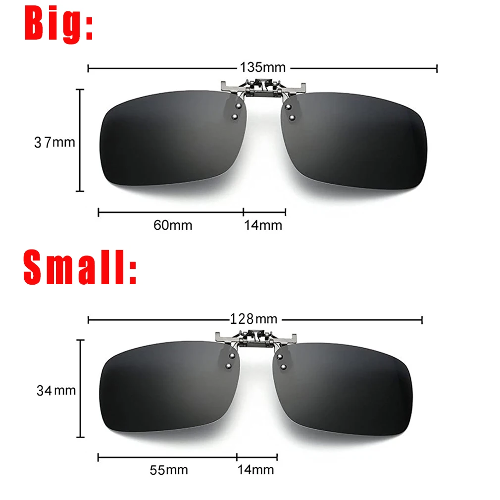 

Driving Night Vision Clip-on Flip-up Lens Sunglasses Cool Eyewear Clip On Lens Anti-UV 400 Unisex for Women & Men