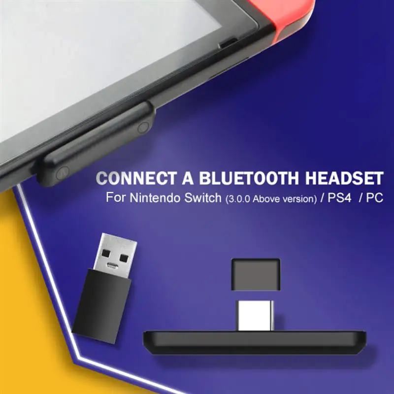 

Wireless Bluetooth Adapter Type C 5.0 Audio Receiver Portable Console Converter USB Bluetooth Transmitter for PS4 PC