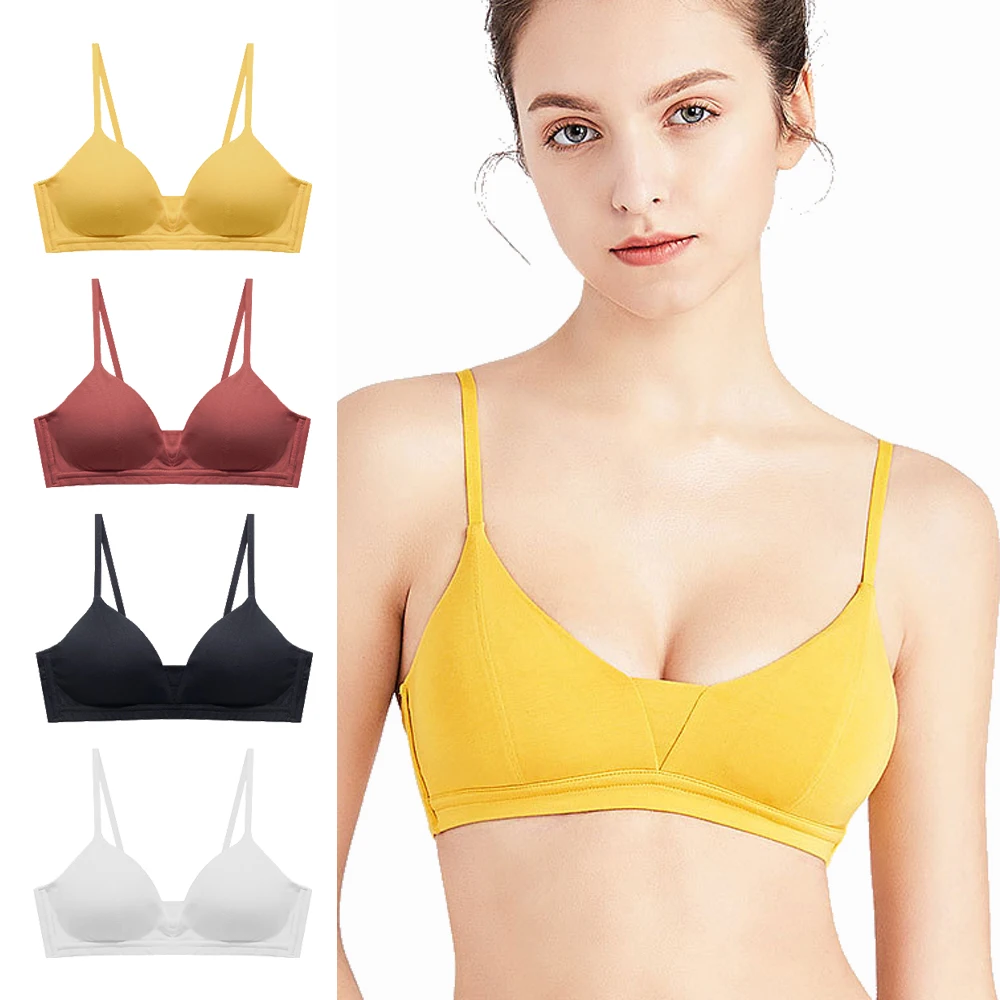 

Женские бесшовные мягкие бюстгальтеры на тонких бретелях, бюстгальтер пуш-ап без косточек с открытой спиной, удобное нижнее белье, бюстгаль...