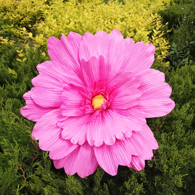 Искусственные большие цветы PE Zou хризантемы свадебный фон дорожное руководство