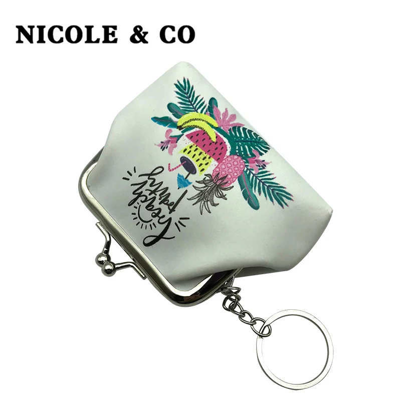 Женские кошельки NICOLE &amp CO с принтом новинка 2022 на застежке для девочек клатч из