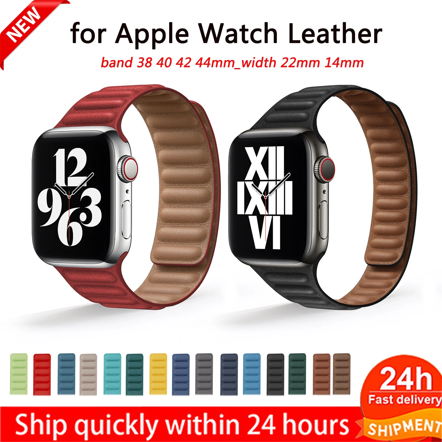 

Ремешок кожаный для Apple Watch 38 мм 40 мм 44 мм 42 мм, тонкий браслет для Apple Watch, 6 5 4 3 SE