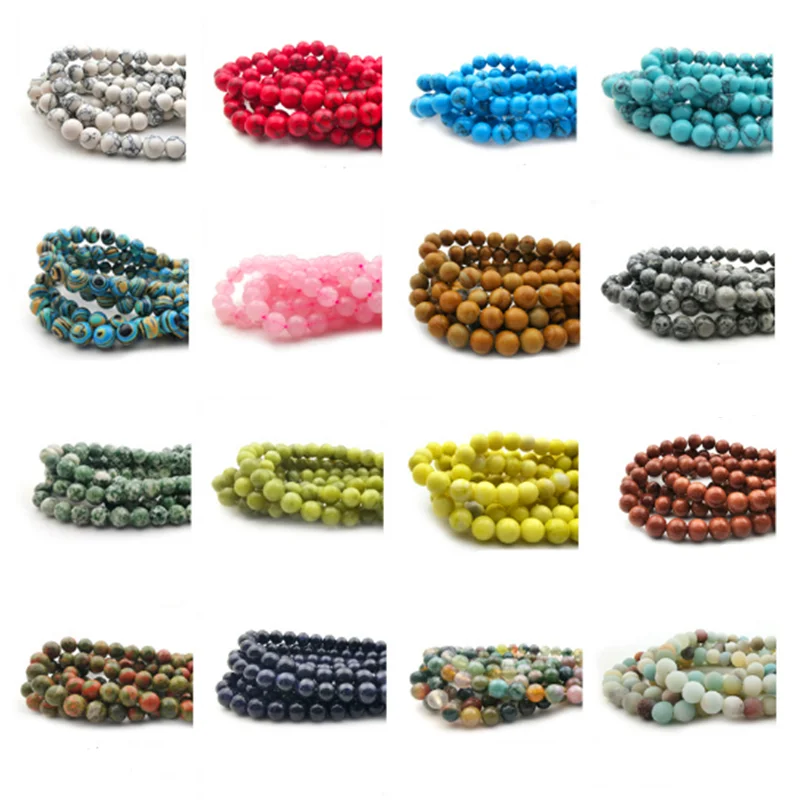 Бусины из натурального камня черная лава тигровый глаз 6/8/10 мм|Бусины| |