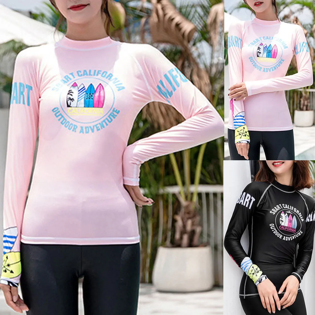 Женский слитный купальник с длинным рукавом солнцезащитный костюм для дайвинга
