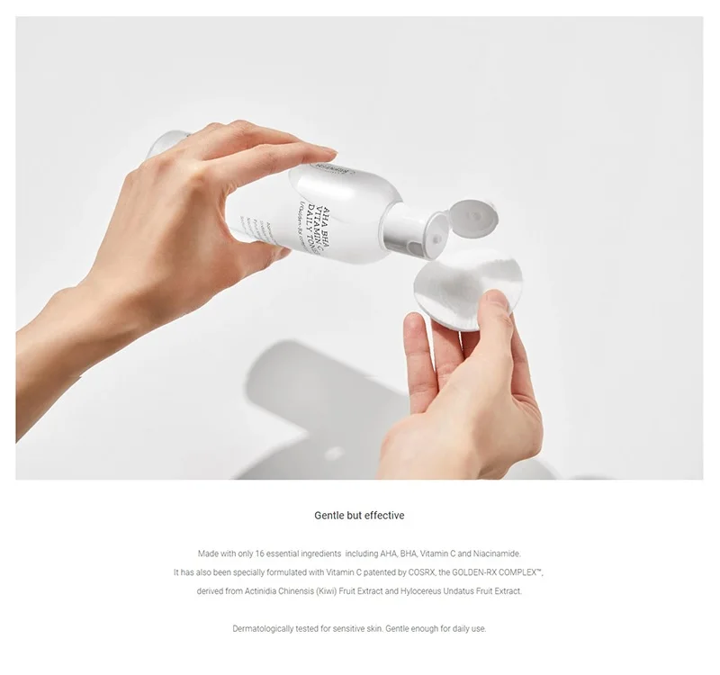 

COSRX Refresh AHA/BHA Vitamin C Daily Toner 50ml / 150ml Anti-Aging Face Care Removing Dead Skin Blackhead Korean Facial Serum