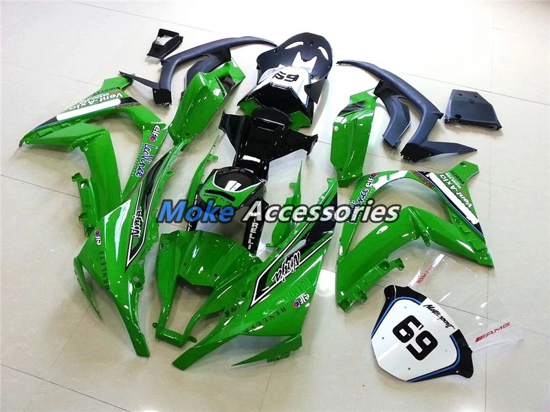 

Motorcycle Fairings Kit Fit For Zx-10r 2011 2012 2013 2014 2015 Bodywork Set High Quality Abs Injection New Ninja Green