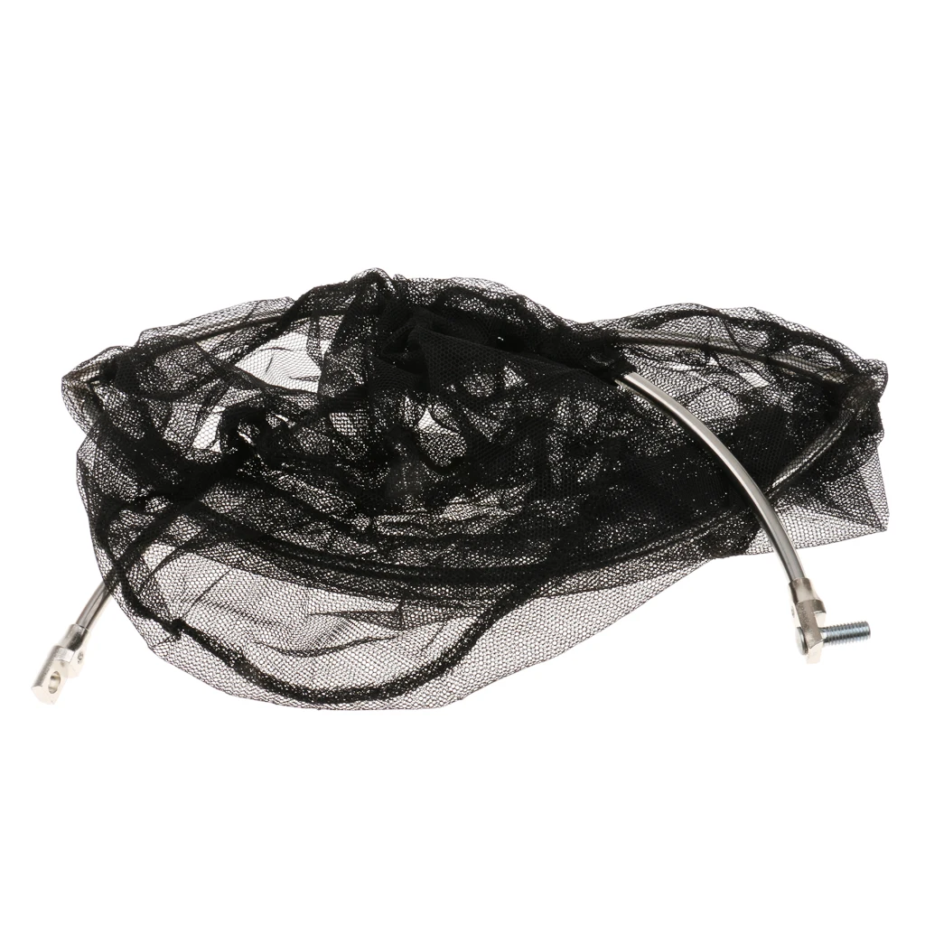 Dia.40 см Складная рыболовная сажевая сеть ручная рама из нержавеющей стали
