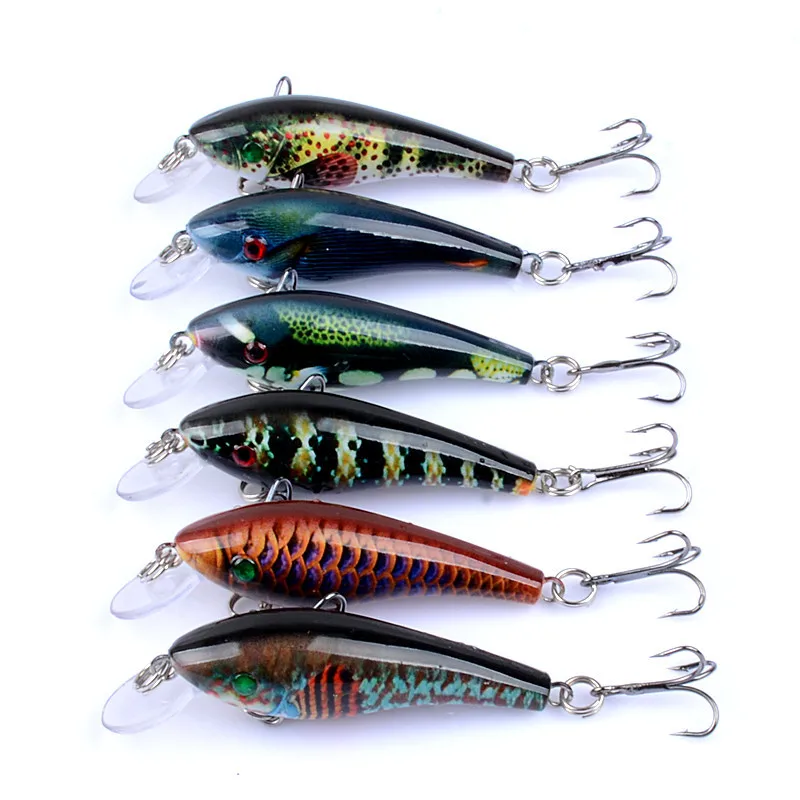 

1 pcs Luya bait hot selling color painted bait 5.7cm/4.4g bionic bait plastic hard bait mino bait