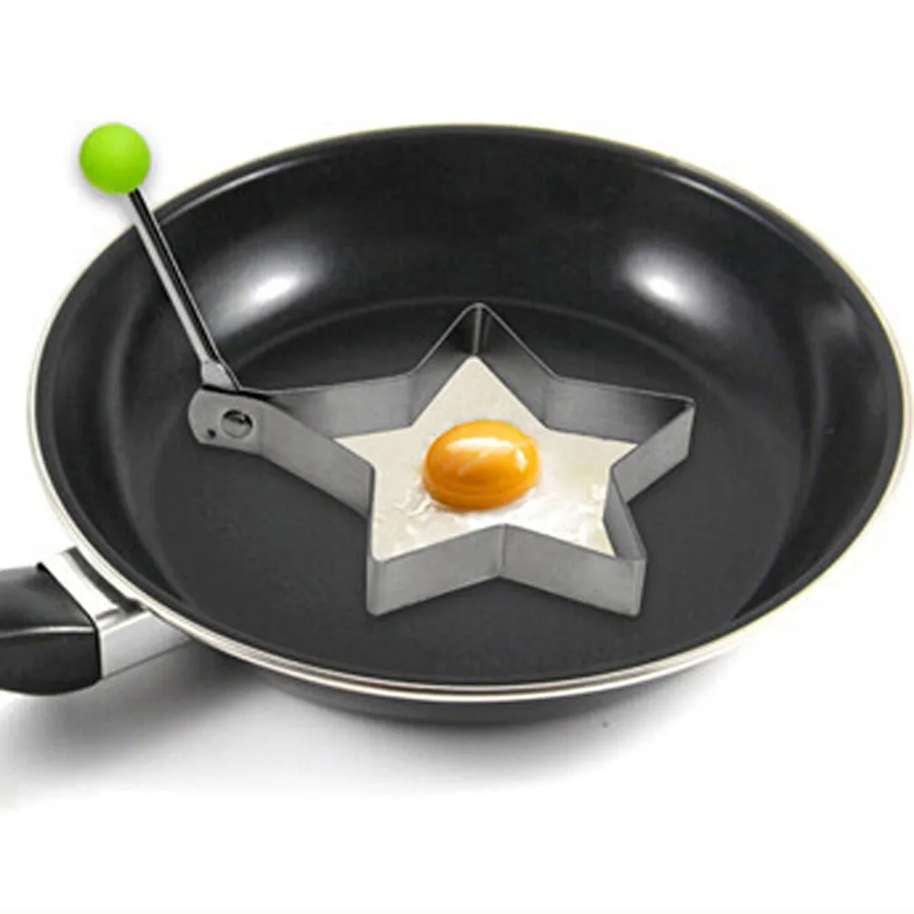 1 Pcs Stainless Steel frying eggs tools omelette mould device egg/pancake ring egg shaped kitchen appliances Kitchen Cook Tools