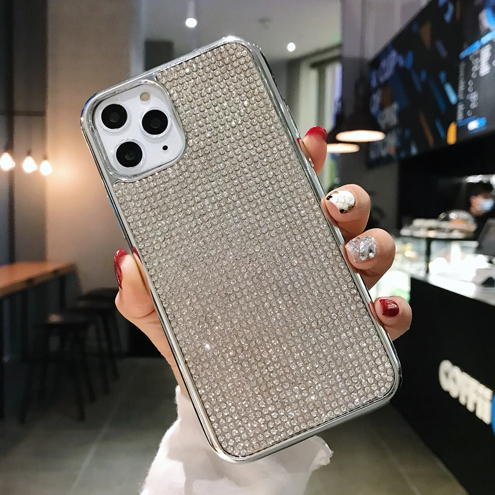 

Glitter Shiny Thousand Diamonds Phone Case for IPhone 12Pro 11 12 Pro Max Soft Cover for IPhone XR X XS Max 7 8 Plus Coque Funda